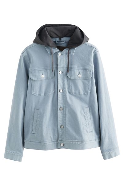 Next Jeansjacke Denim-Jacke mit Kapuze (1-St) günstig online kaufen