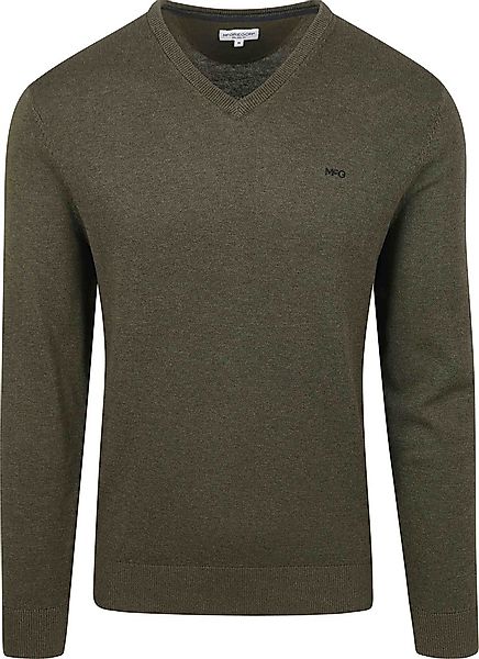 McGregor Pullover V-Ausschnitt Olivgrün - Größe S günstig online kaufen