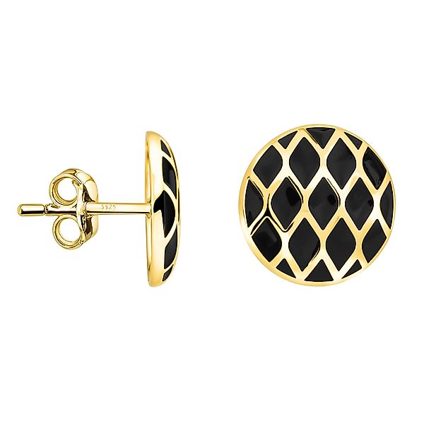Sofia Milani Paar Ohrstecker Schwarzes Gitter, günstig online kaufen