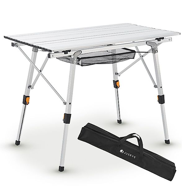 Juskys Campingtisch Picco, Höhenverstellbar, rutschfeste Füße, günstig online kaufen