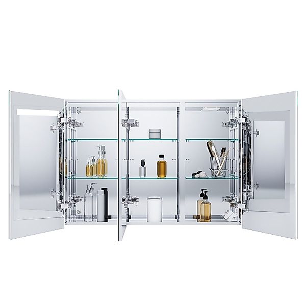 SONNI Spiegelschrank Edelstahl Spiegelschrank 90x65x13cm mit günstig online kaufen