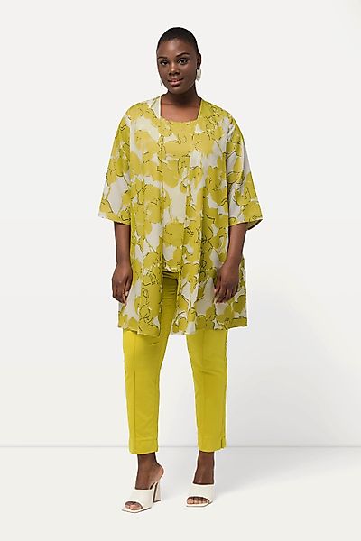 Ulla Popken Sommerjacke Indoorjacke Ausbrenner A-Linie günstig online kaufen
