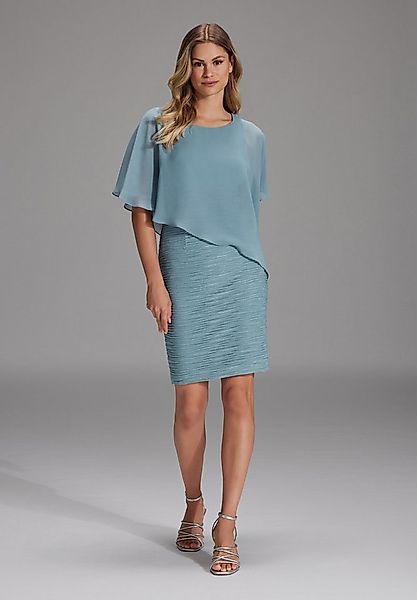 SWING Cocktailkleid - Cocktailkleid mit Überwurf Taillierter Schnitt mit as günstig online kaufen