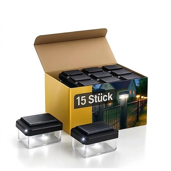 6040 Solarleuchte Solar Zaunleuchte LED 15 Stück günstig online kaufen