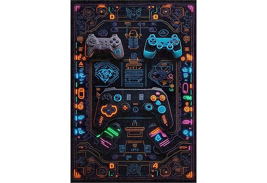 Bamyum Teppich Gameking Chenille Druck Teppich, Gaming Videospiel Waschbare günstig online kaufen