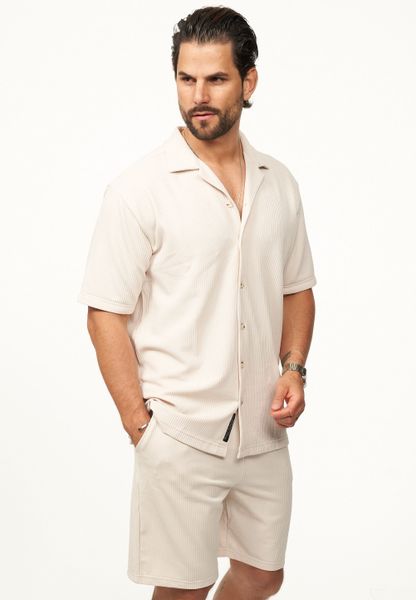 CARISMA Kurzarmhemd mit Rippstruktur im Summer-Look günstig online kaufen