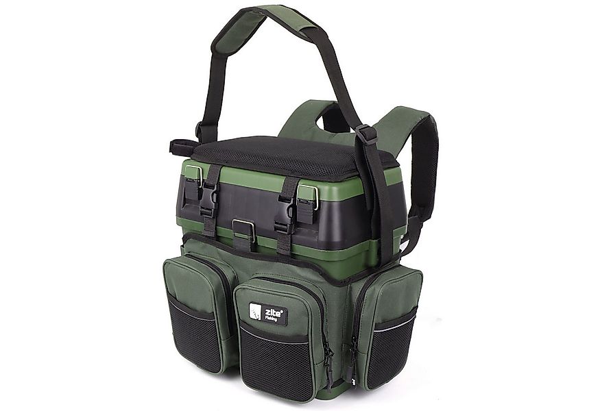 Zite Angelrucksack und Multi-Sitzkiepe in 1 - Inklusive 4 Tackleboxen im De günstig online kaufen