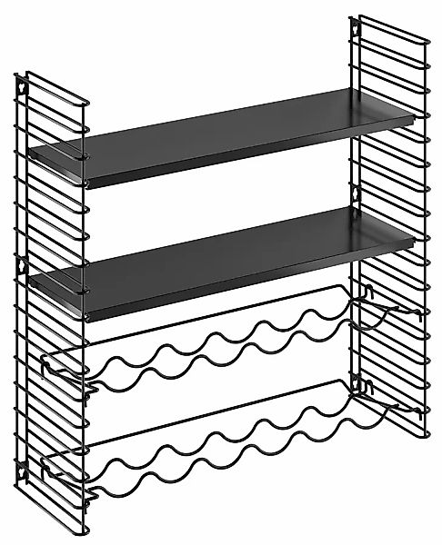Metaltex Wandregal "Tomado Regal" 1 Stk. tlg. für 12 Weinflaschen günstig online kaufen