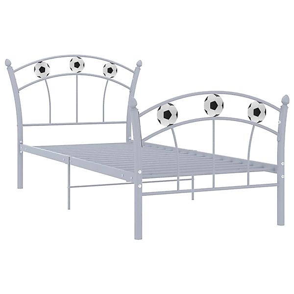 Einzelbett Mit Fußball-design Grau Metall 90x200 Cm günstig online kaufen