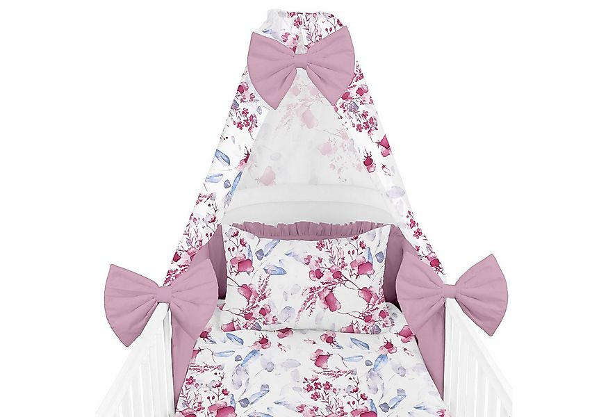 Amilian Babybettwäsche Set 7-teilig - Bettwäsche 100x135 - Kissenbezug 40x6 günstig online kaufen