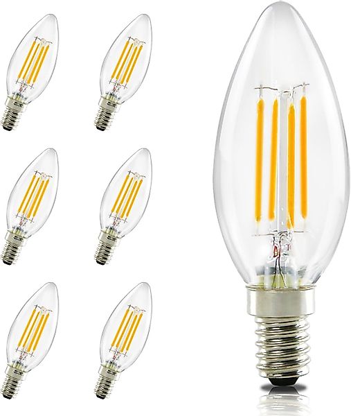 Nettlife LED-Leuchtmittel E14 Glühbirne warmweiß 6st günstig online kaufen