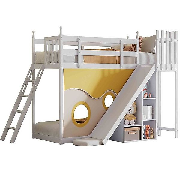 REDOM Kinderbett Etagenbett, Holzbett, Bett, Gästebetten, Hausbett (mit Tre günstig online kaufen
