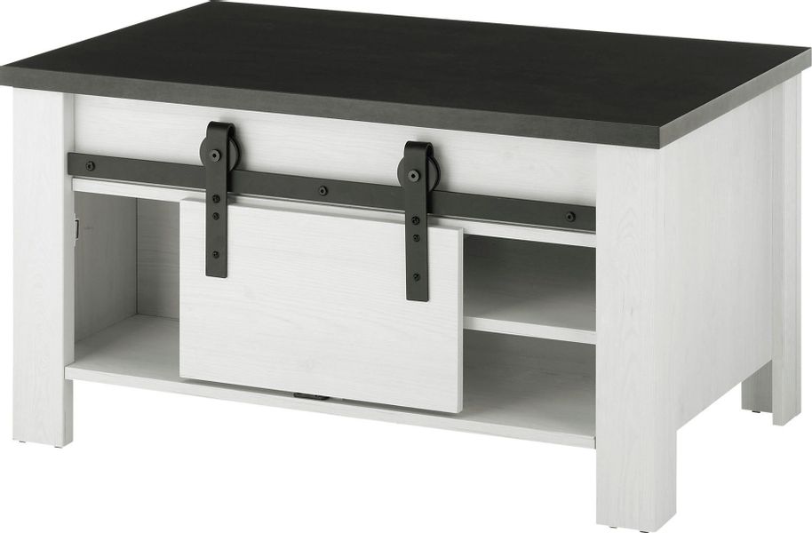 Home affaire Couchtisch "SHERWOOD" modernes Holz Dekor, mit Scheunentorbesc günstig online kaufen