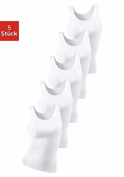 petite fleur Unterhemd (5er-Pack) aus weicher Doppelripp-Qualität, Tanktop, günstig online kaufen