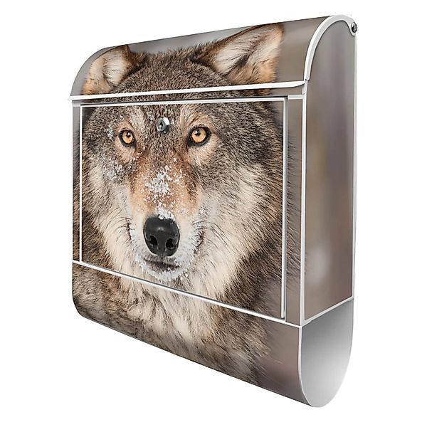 Banjado Design Briefkasten Weiß Pulverbeschichtet 39x47x14cm 2 Schlüssel Mi günstig online kaufen