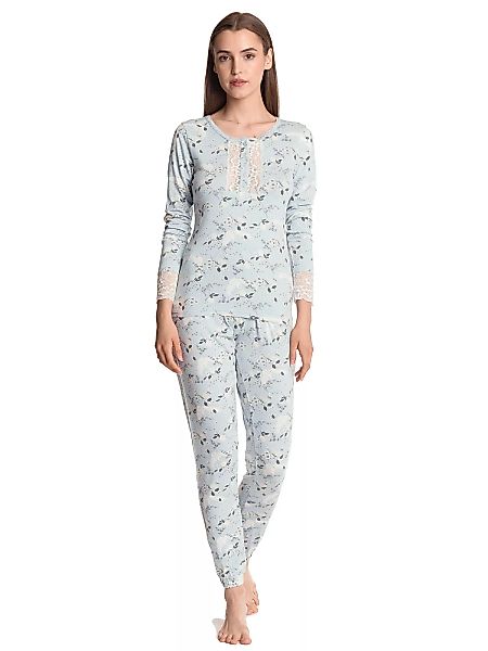 Vive Maria Blue Dawn Damen Pyjama blau allover günstig online kaufen