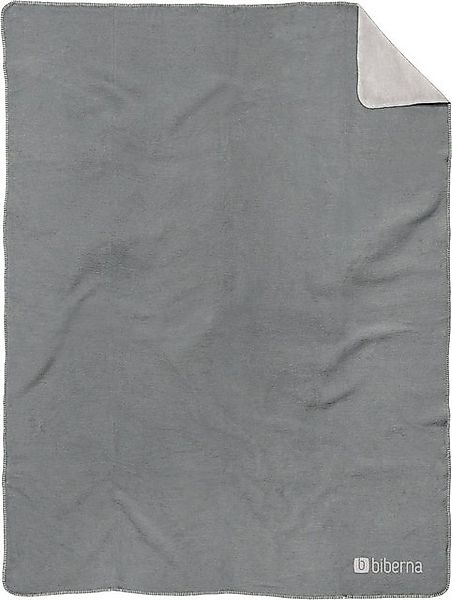 Wohndecke Katrin, Biberna, wohlig warme Doubleface Decke mit Häkeleinfassun günstig online kaufen
