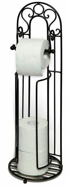 Ambiente Haus Toilettenpapierhalter Antik, schwarz günstig online kaufen