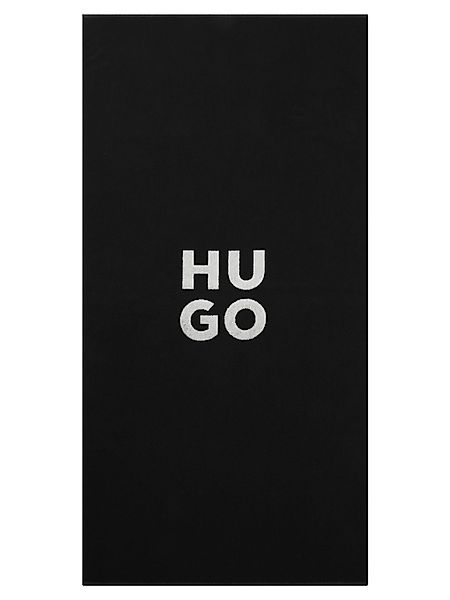 HUGO Badetuch Stacked Logo Towel, Baumwoll-Terry, günstig online kaufen