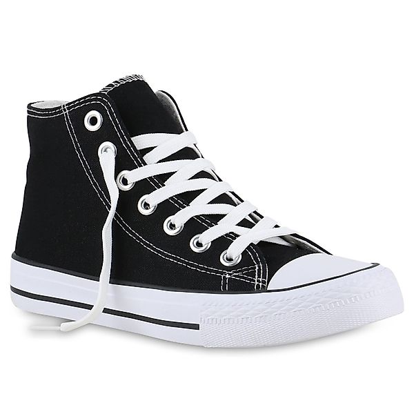 VAN HILL 841313 Sneaker Damen Sneaker High Schnürer Bequeme Basic Freizeit günstig online kaufen