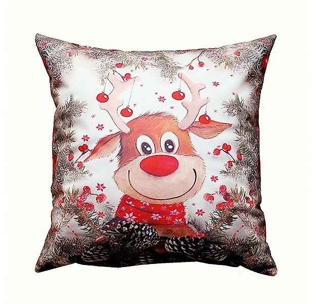 Haus und Deko Tischdecke Kissenbezug Weihnachten 40x40 cm samtweich Kissen günstig online kaufen