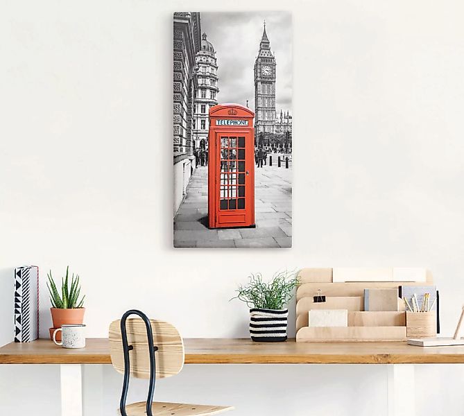 Artland Wandbild "London Telefonzelle", Architektonische Elemente, (1 St.), günstig online kaufen