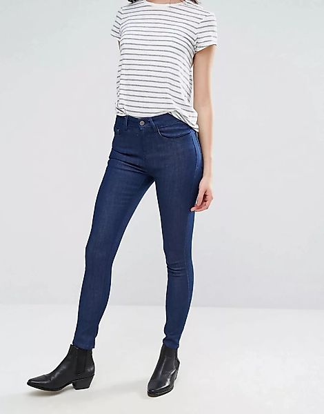 Waven – Freya – Enge knöchellange Jeans-Blau günstig online kaufen
