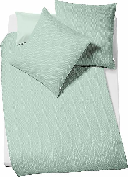 fleuresse Bettwäsche "Jade" 3 Stk. tlg. mit dezentem Muster günstig online kaufen