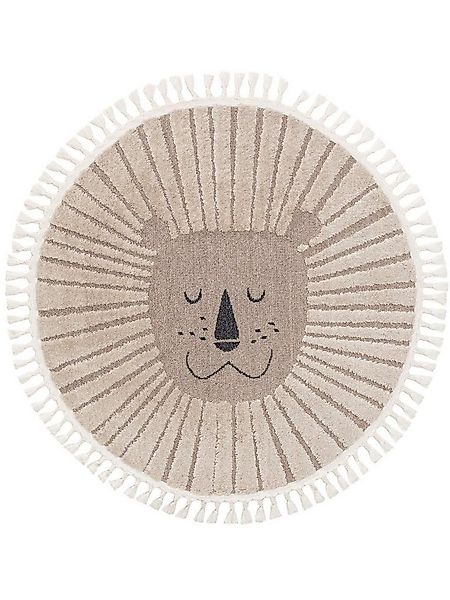 benuta Kinderteppich Momo, rund, Höhe: 11 mm, Kunstfaser, Berber, Ethno-Sty günstig online kaufen