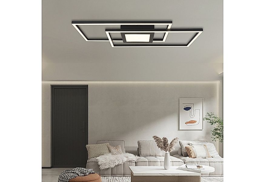 IMPTS Deckenleuchte Deckenbeleuchtung Schwarz Dimmbar Deckenlampe mit Nacht günstig online kaufen