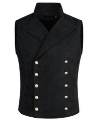 Allthemen Anzugweste mit Stehkragen Herrenweste zweireihige günstig online kaufen