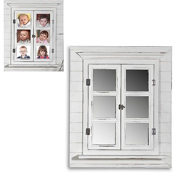 Mucola Wandspiegel Wandspiegel Spiegel Bilderrahmen Fensterladen Fotorahmen günstig online kaufen