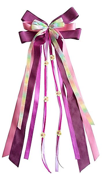 Nestler Kinder-Herd Nestler Schultütenschleife pink/rainbow/pastell 23x50cm günstig online kaufen