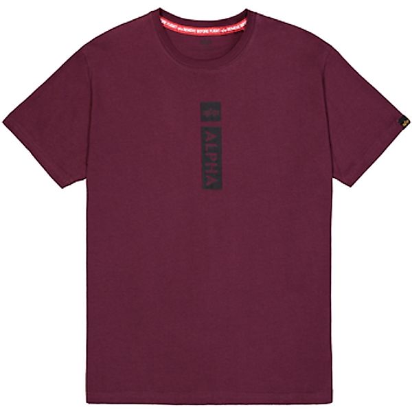 Alpha Industries  T-Shirt Alpha Puff Print T-Shirt - dark cherry günstig online kaufen