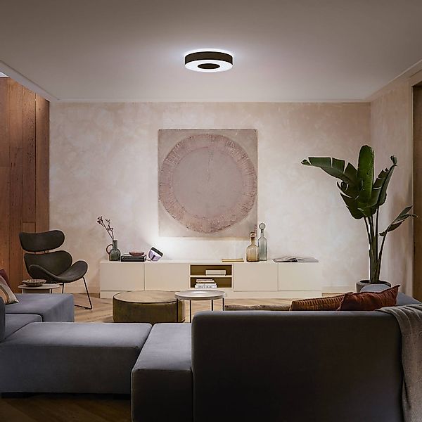 Philips Hue Infuse LED-Deckenleuchte, 38,1cm, schwarz, dim. günstig online kaufen