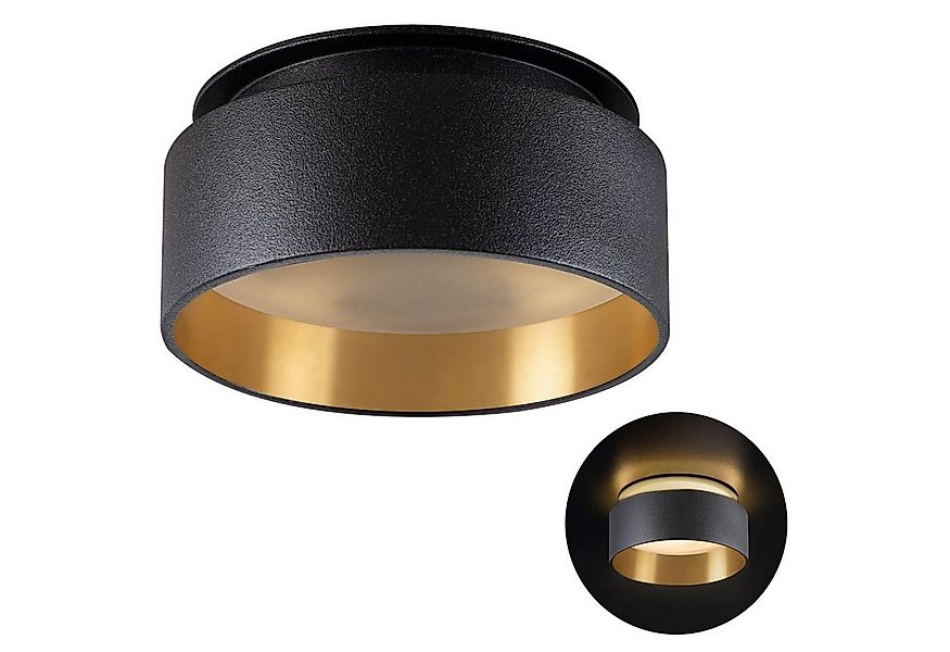 SSC-LUXon LED Aufbaustrahler Design LED Einbauspot Sudara schwarz gold indi günstig online kaufen