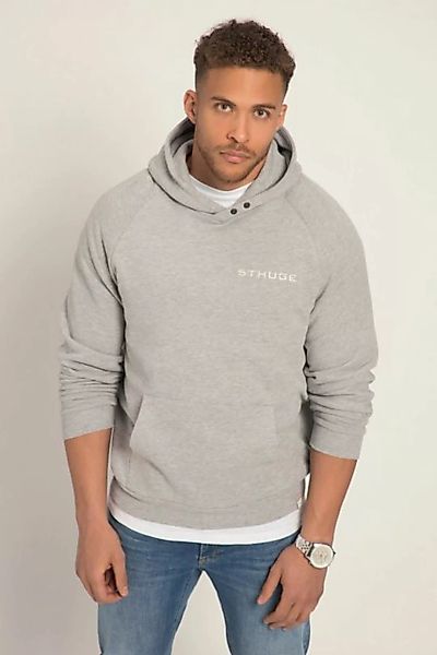 STHUGE Sweatshirt STHUGE Hoodie OEKO-TEX Melange-Sweat Brustprint günstig online kaufen