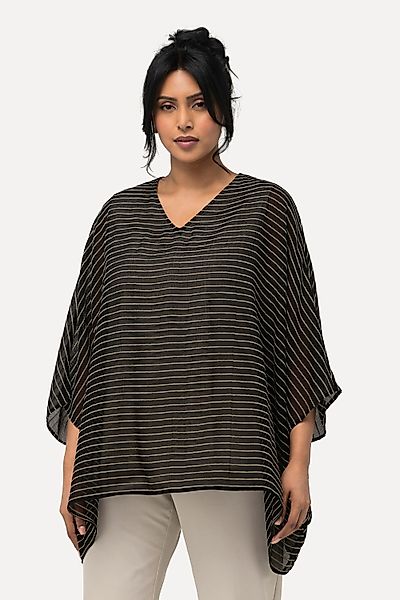 Ulla Popken Blusenjacke Bluse 3D Ringel günstig online kaufen
