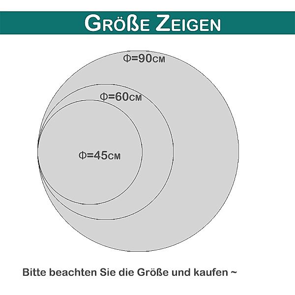 Rosnek Teppich Rund, 6cm langes Fell, zottelig, für Schlafzimmer Wohnzimmer günstig online kaufen
