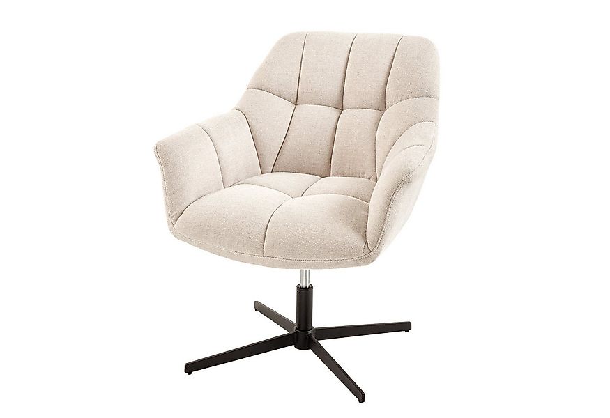 riess-ambiente Loungesessel PAPILLON champagner beige / schwarz (Einzelarti günstig online kaufen