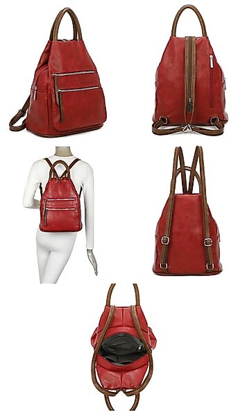 ITALYSHOP24 Rucksack Damen Freizeitrucksack Tasche Umhängetasche, günstig online kaufen