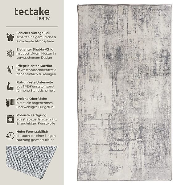 tectake Teppich Vintage Designer Teppich, eckig, günstig online kaufen