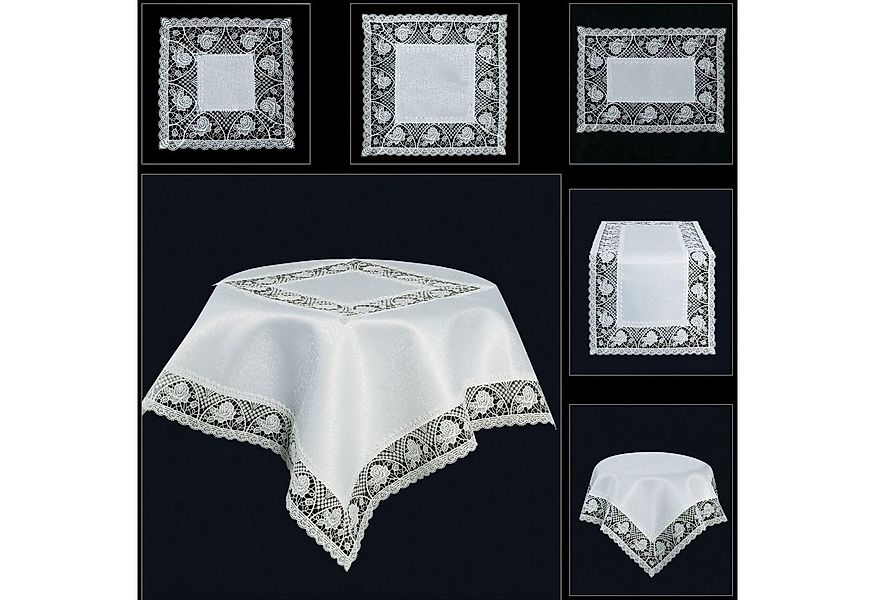 Brilliant Tischdecke / Spitze / #0543, Jaquardgewebe günstig online kaufen