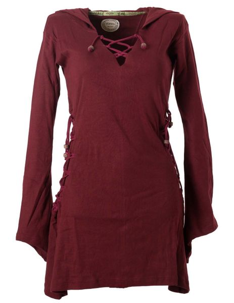 Vishes Zipfelkleid Elfenkleid mit Zipfelkapuze Bändern günstig online kaufen