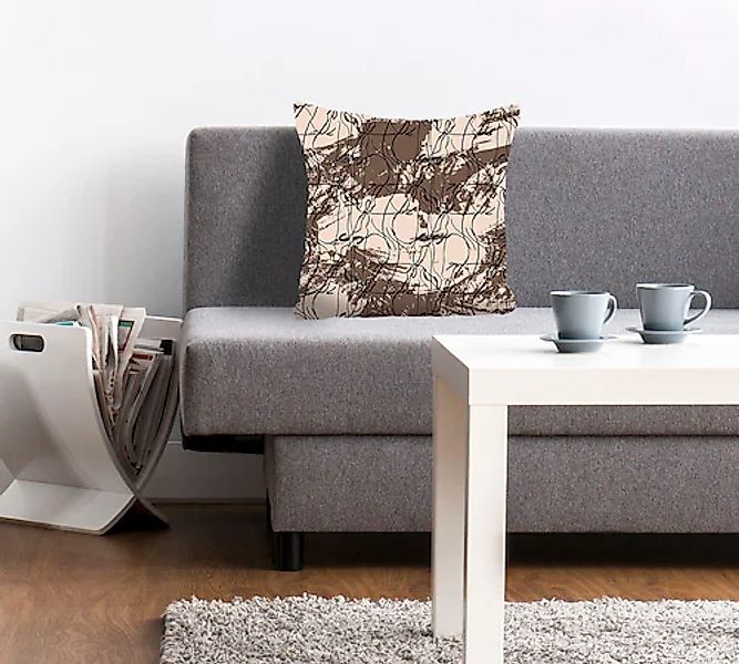 queence Dekokissen "Celda" mit einem abstrakten Muster günstig online kaufen