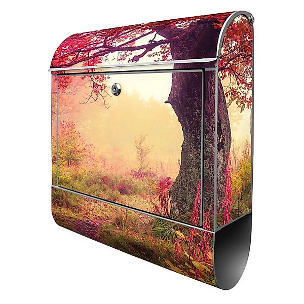 Banjado Design Briefkasten Silber Pulverbeschichtet 39x47x14cm 2 Schlüssel günstig online kaufen