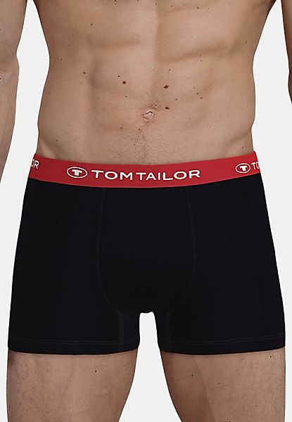 TOM TAILOR Boxershorts "Buffer" 3er Pack, weich, bequem, basic, eng, Logobu günstig online kaufen