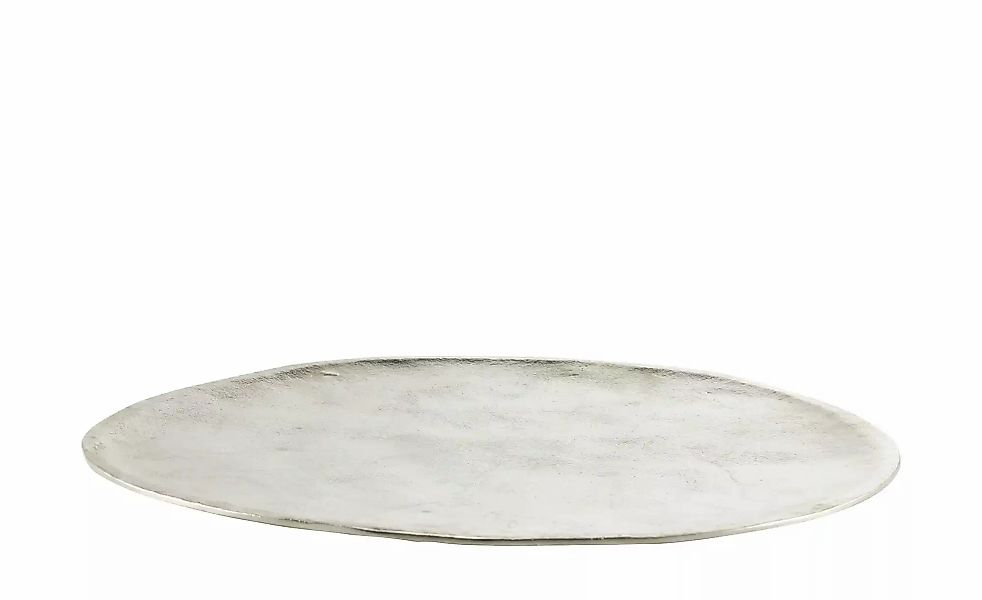 HOME STORY Deko Teller   ¦ silber ¦ Aluminium ¦ Maße (cm): H: 2  Ø: 43 Acce günstig online kaufen