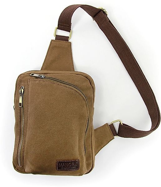 DrachenLeder Umhängetasche Manoro Canvas Tasche Herren günstig online kaufen