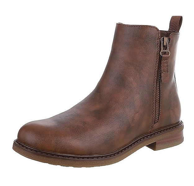 Ital-Design Eleganter Chelsea-Boot mit Reißverschluss für Damen Stiefelette günstig online kaufen